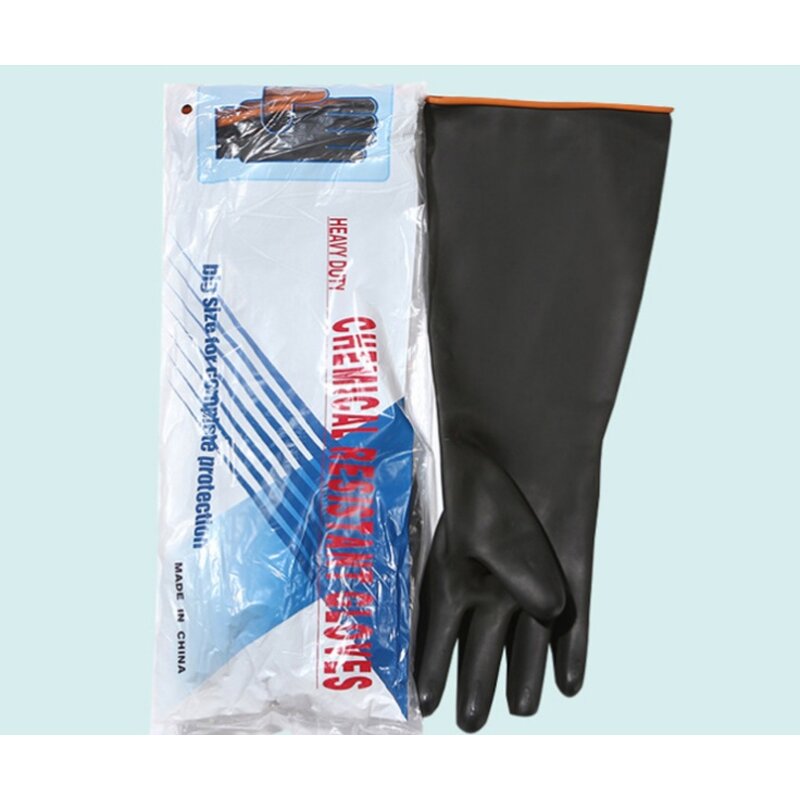Industrial Latex Gloves Manufacturer - 35 45 55Cm High Cut Resistant Waterproof Acid Alkali Resistant