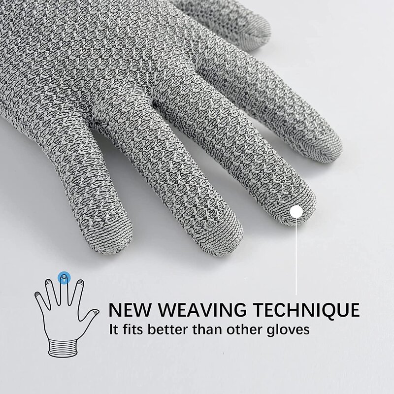 Kitchen Gloves Manufacturer - Hexagonal Mesh Anti-skid Cutting for Garden Slaughter Protective
