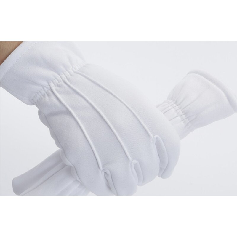 White Gloves Manufacturer - Winter Three-tendon Plus Velvet Thickened for Etiquette Parade Dance Performance Duty