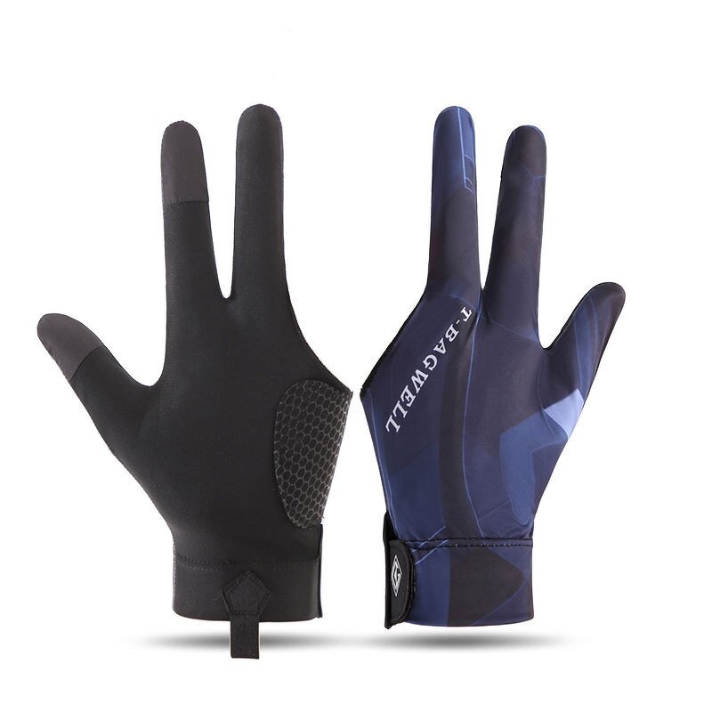 Snooker Billiard Gloves Manufacturer - Professional Leakage Three Fingers Ice Silk Breathable Non-slip Left Hand Single