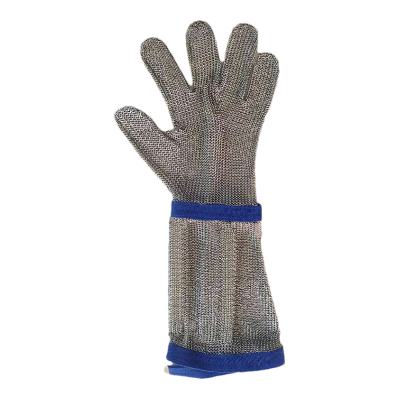Anti-cutting Gloves Manufacturer - Extended Steel-ring for Slaughter Meat-cutting Fish-killing Protective