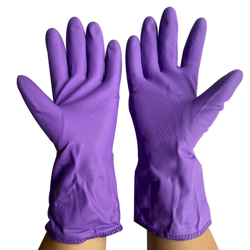 Cleaning Gloves Manufacturer - Winter Plush PVC Medium Thickness Waterproof Non-slip Wear-resistant for Dishwashing Laundry