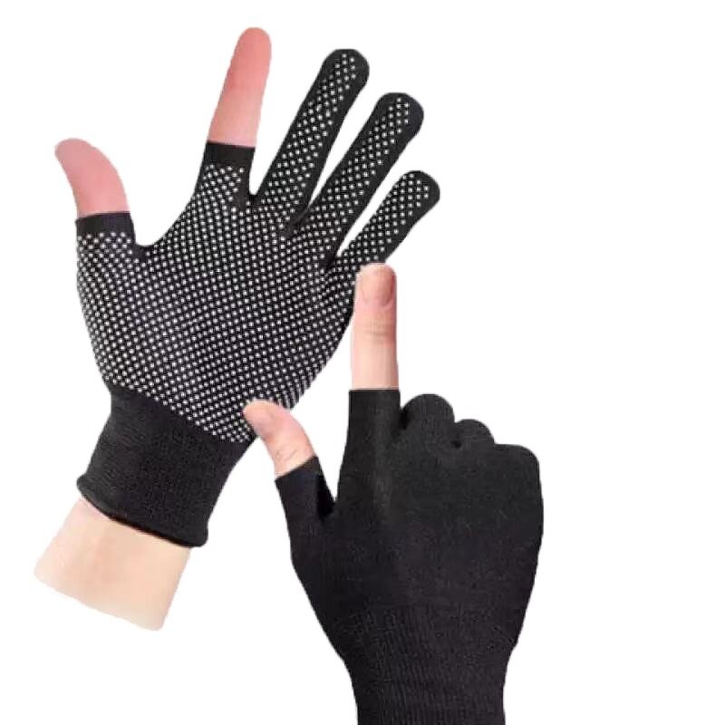 Work Gloves Manufacturer - 3 Finger Polyester Dot Bead for Cycling Fishing Gardening Labor Household