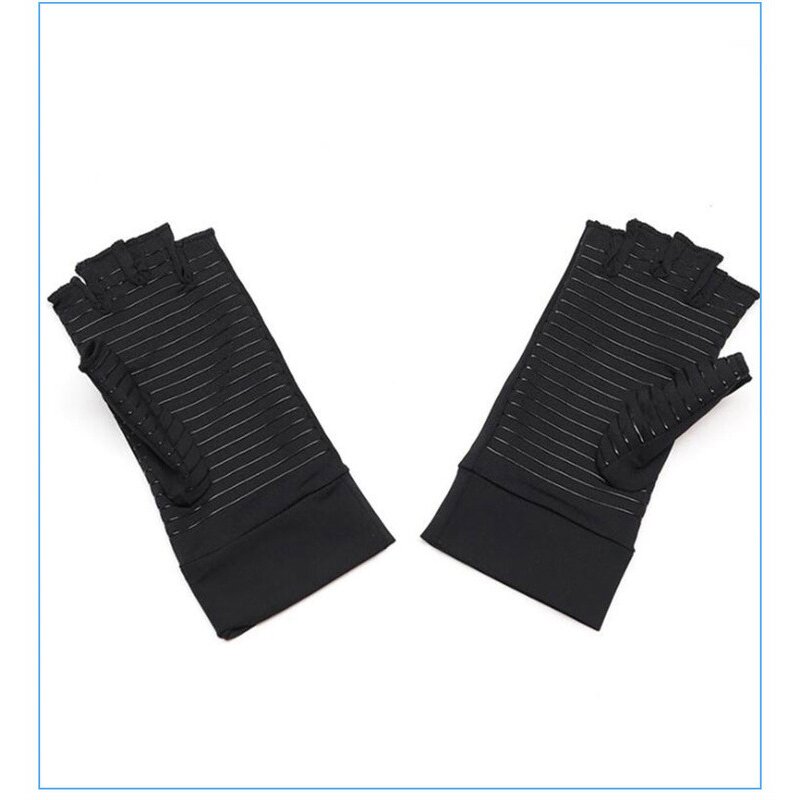 Rehabilitation Gloves Manufacturer - Half-Finger Striped Odour-Proof Pressure-Sensitive Touch Screen Protective for Cycling