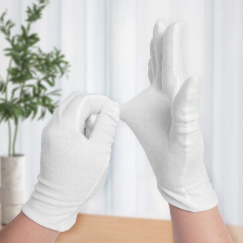White Gloves Manufacturer - Cotton Homework Literary Play Etiquette Labor Protection Pure Cotton Jersey