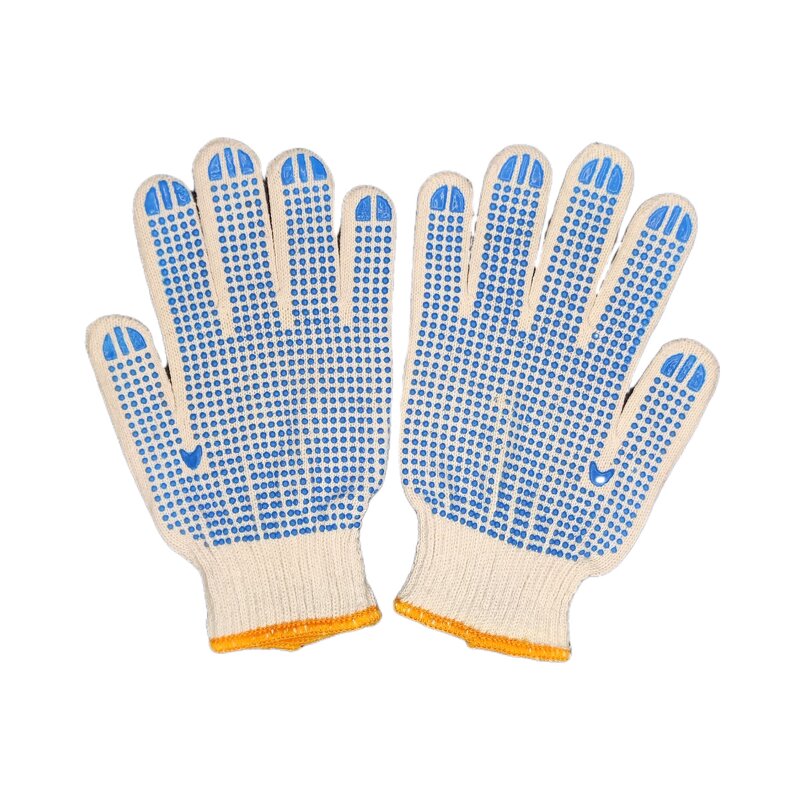 Work Gloves Manufacturer - Hot Selling Cotton Medium Point Bead Coated Breathable for Labor Construction Industrial