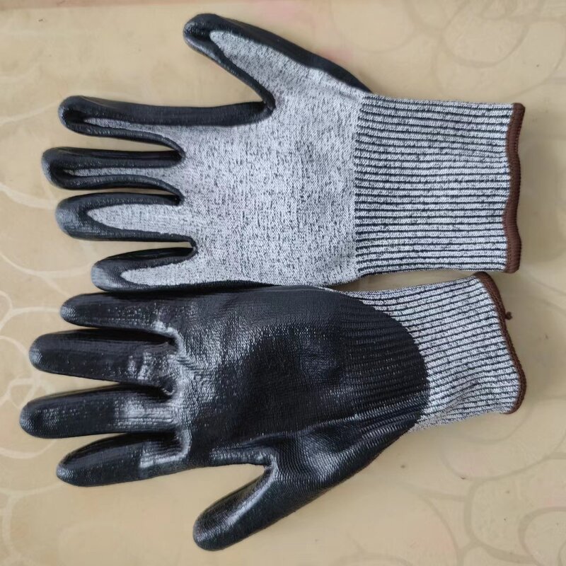 Anti-cutting Gloves Manufacturer - Level 5 HPPE Nitrile Anti-bite Anti-sting for Slaughter Kitchen Fishing Wear-resistant