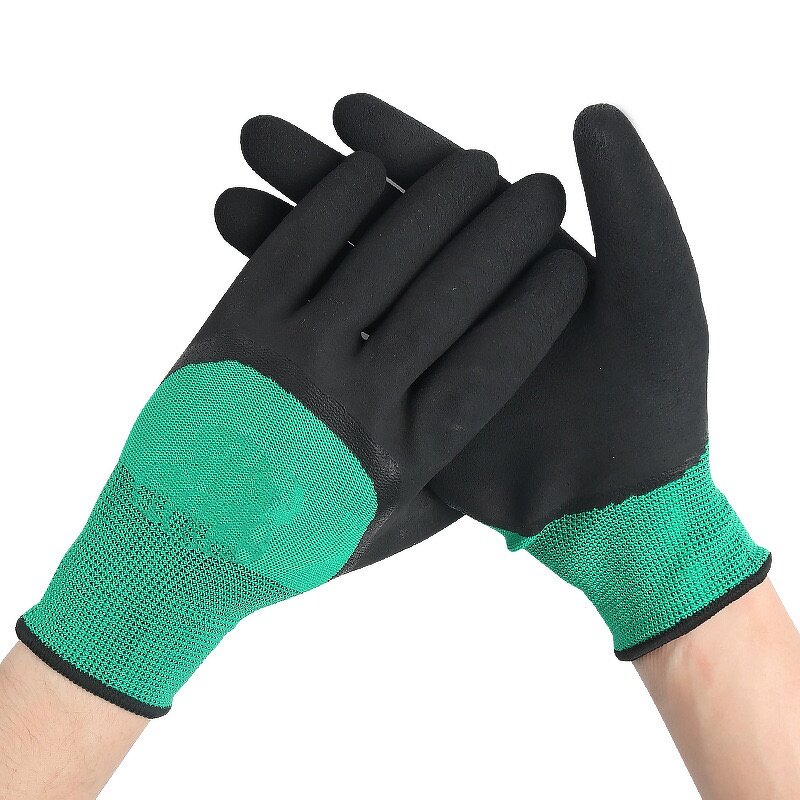 Labor Protection Gloves Manufacturer - Wear-resistant Work Foam Non-slip Waterproof Breathable Thickened Rubber