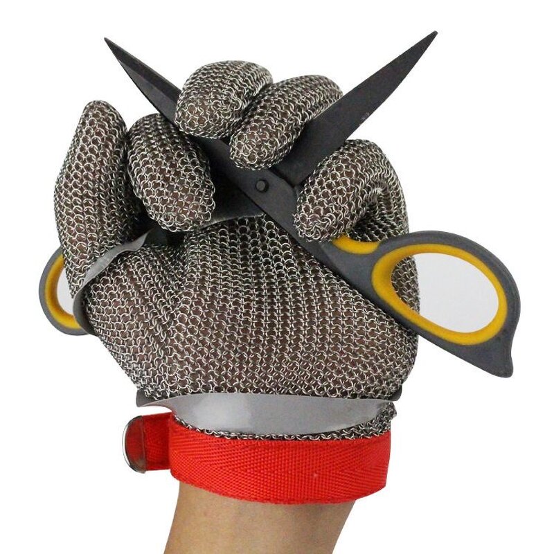 Cut Resistant Gloves Manufacturer - Easy to Clean Scratch Resistant Stainless Steel Metal Chain Steel Ring