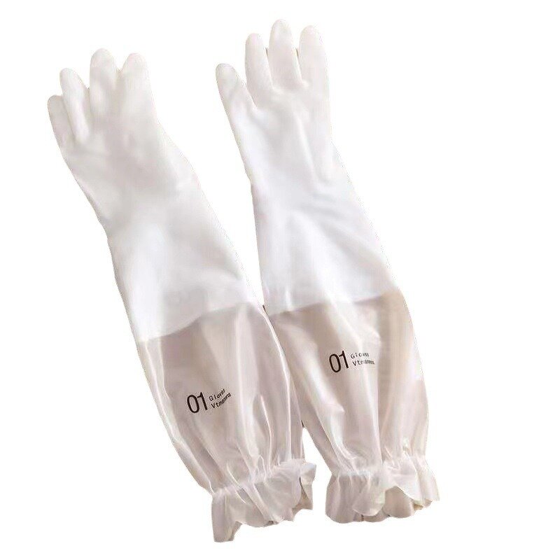 Laundry Gloves Manufacturer - Thickened Winter Waterproof PVC Anti-skid Medium Thickness Customisable Pattern