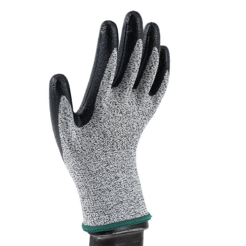 Anti-Cut Gloves Manufacturer - Level 5 HPPE Nitrile Comfortable Medium Thickness Reusable Knit for Cleanroom