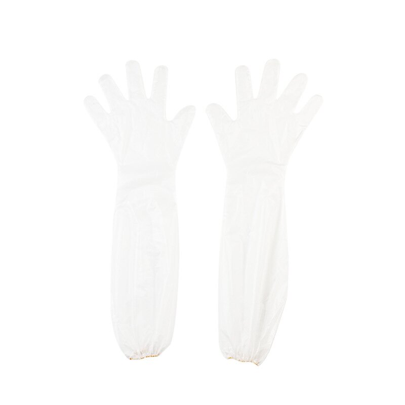 Disposable Gloves Manufacturer - CPE Lengthened Medium Thickness Food Grade Waterproof Oil-proof Arm Non-slip Cleaning
