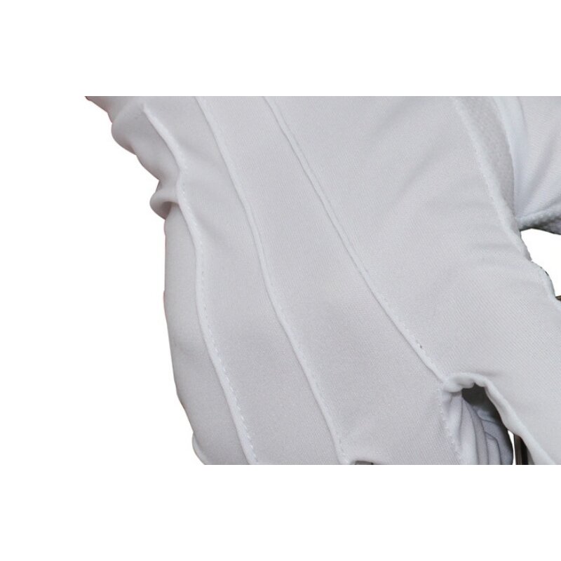 Etiquette Gloves Manufacturer - Polyester Tendon Point Plastic Belt Touch Anti-Cutting Wear-Resistant Breathable