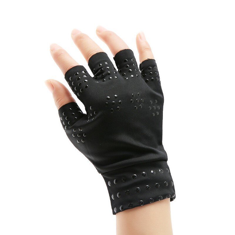 Compression Gloves Manufacturer - Half-finger Protective Outdoor Sports Arthritis Recovery Anti-skid Medium Thickness