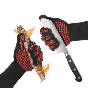 BBQ Gloves Manufacturer - Microwave High-temperature Resistant Baking Insulation Cotton Silicone