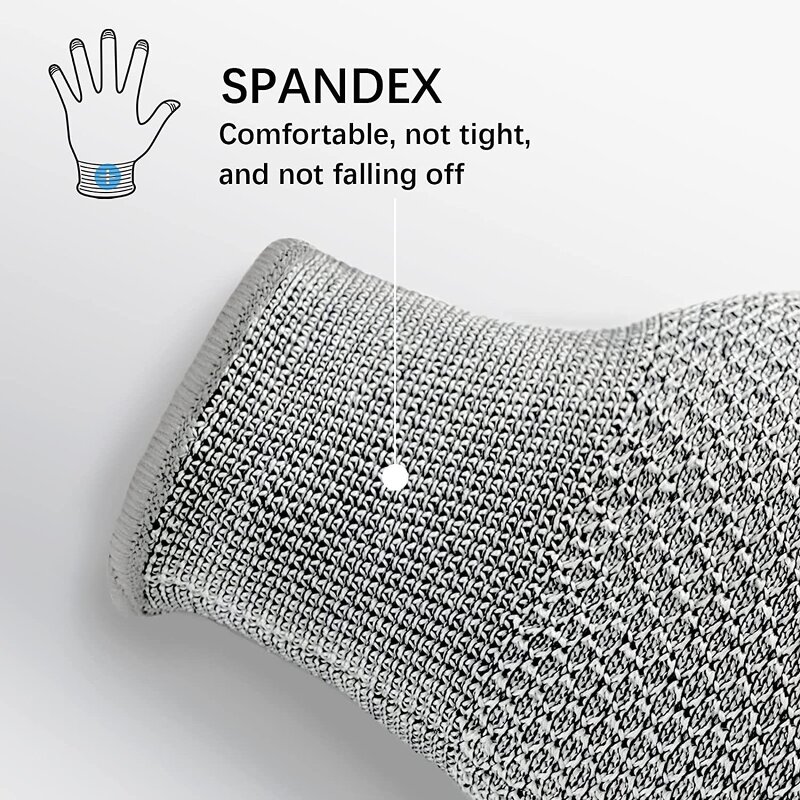 Kitchen Gloves Manufacturer - Hexagonal Mesh Anti-skid Cutting for Garden Slaughter Protective