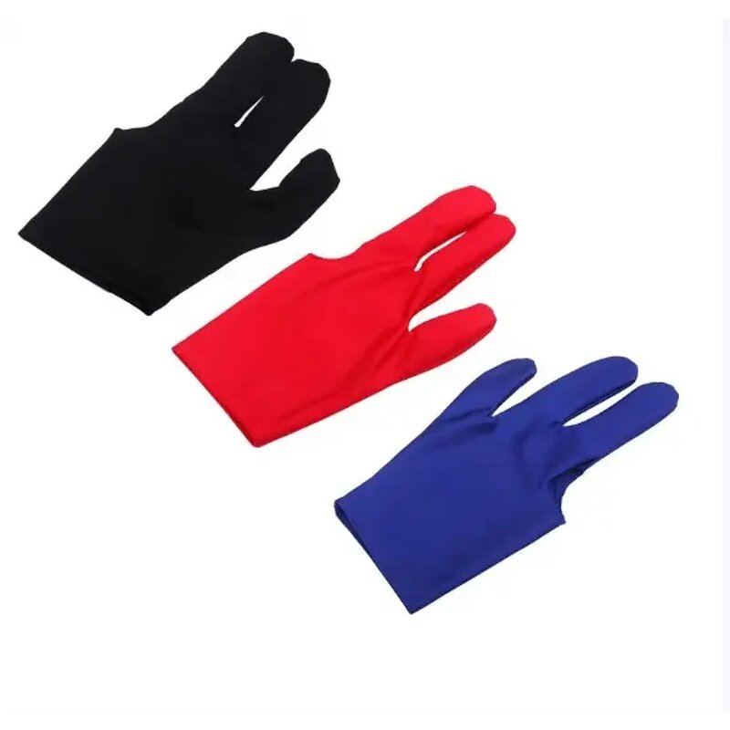 Billiard Gloves Manufacturer - Wholesale Universal Left-handed Right-handed Three Finger Spandex Non-slip Breathable 19cm