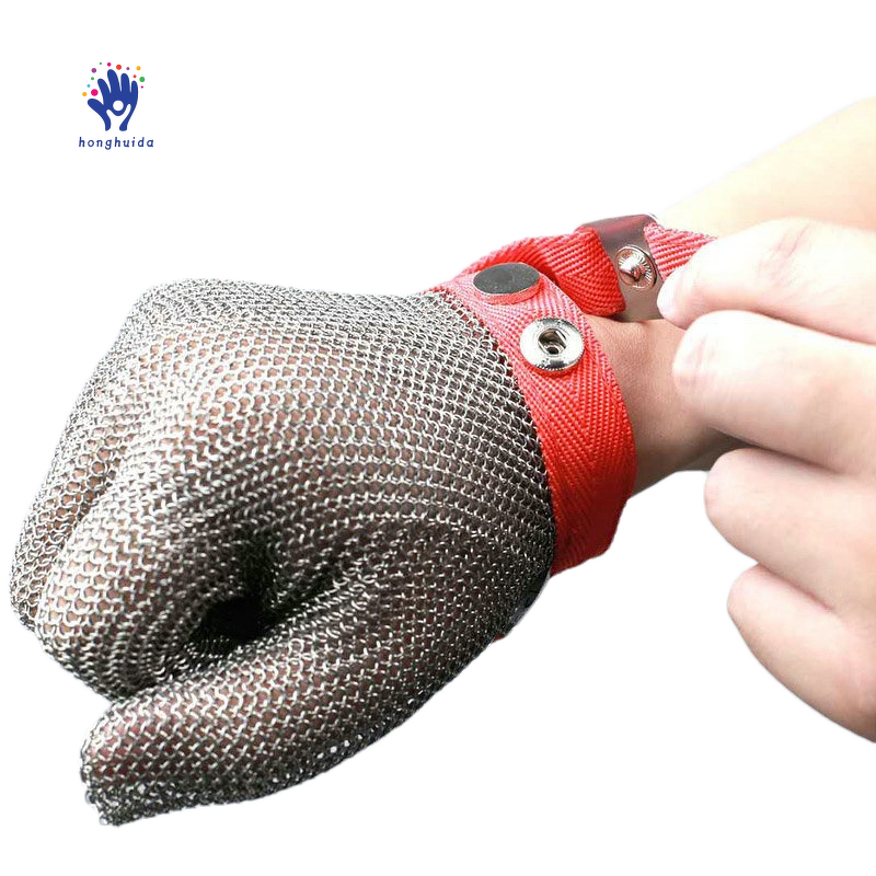 Steel Ring Gloves Manufacturer - Labor Protection Level 5 Anti-cutting Stainless Steel Mechanical Saw Bone