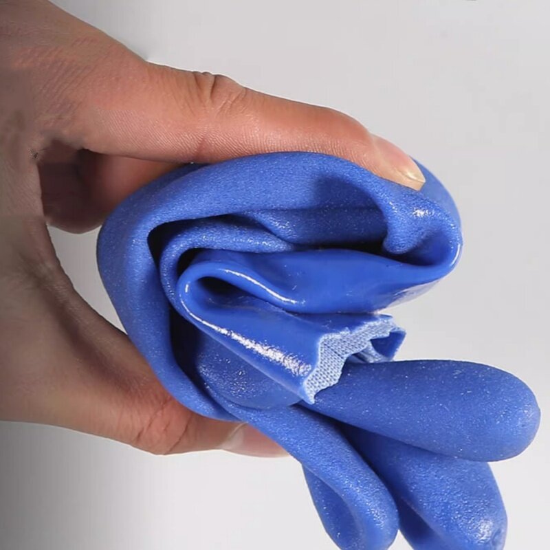 Labor Protection Gloves Manufacturer - PVC Thickened Oil Acid Alkali Resistant Waterproof Wear-resistant Non-slip