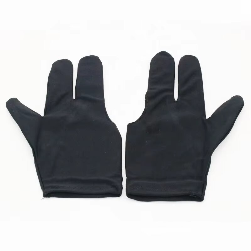 Billiard Gloves Manufacturer - Wholesale Universal Left-handed Right-handed Three Finger Spandex Non-slip Breathable 19cm
