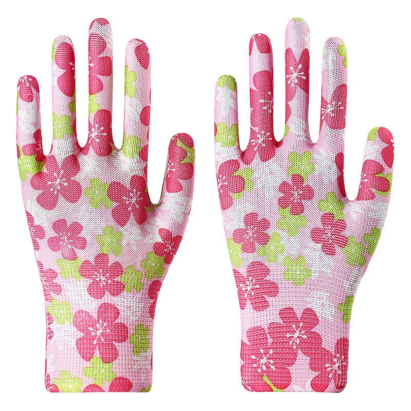 Gardening Gloves Manufacturer - Medium Women's Labor Protection Anti-static Non-slip Breathable Knitted for Housework