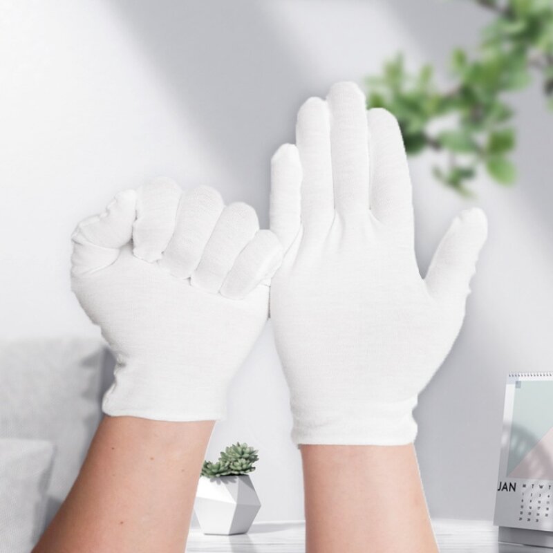 White Gloves Manufacturer - Cotton Homework Literary Play Etiquette Labor Protection Pure Cotton Jersey