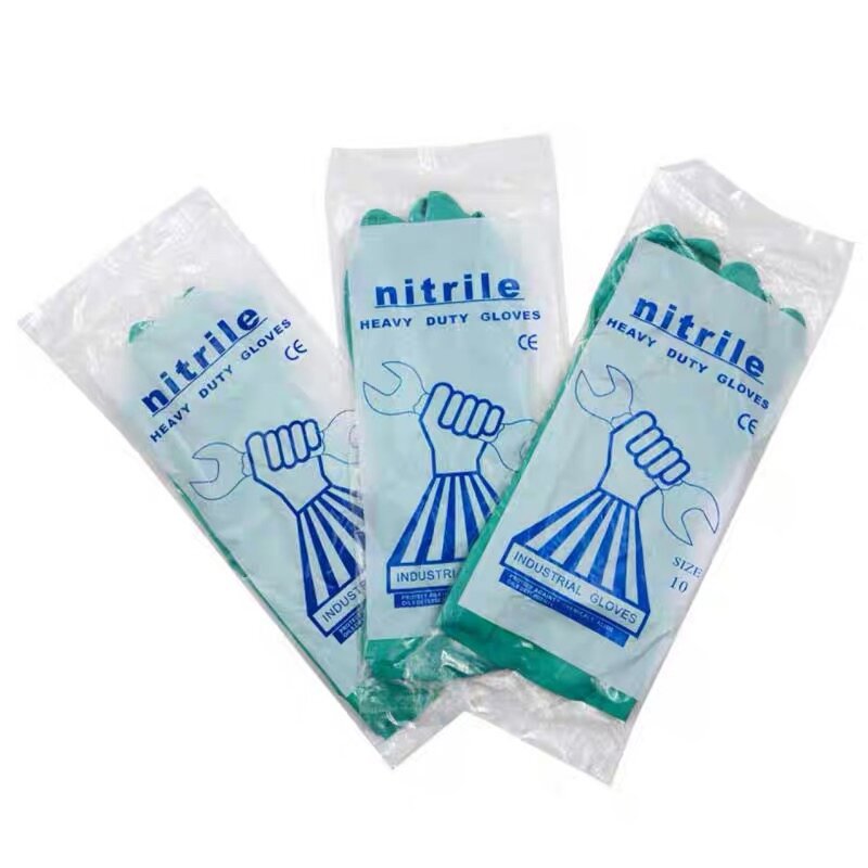 Industrial Nitrile Gloves Manufacturer - Acid Alkali Resistant Puncture Resistant Safety Protection Anti-slip Waterproof