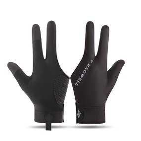 Snooker Billiard Gloves Manufacturer - Professional Leakage Three Fingers Ice Silk Breathable Non-slip Left Hand Single