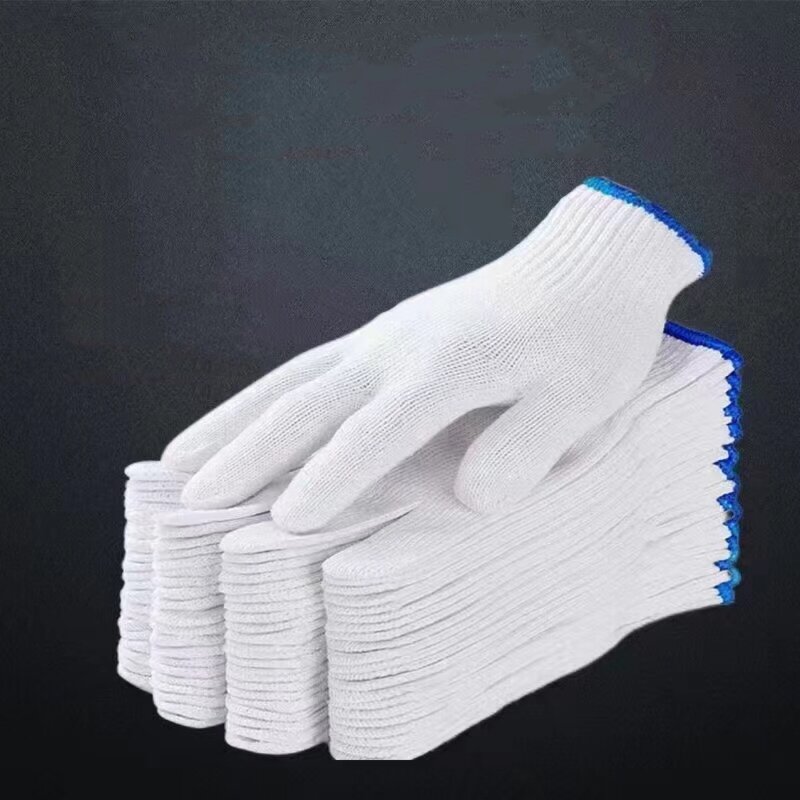 Protective Gloves Manufacturer - Customized 7G 10G White Cotton Yarn for Gardening Construction Labor