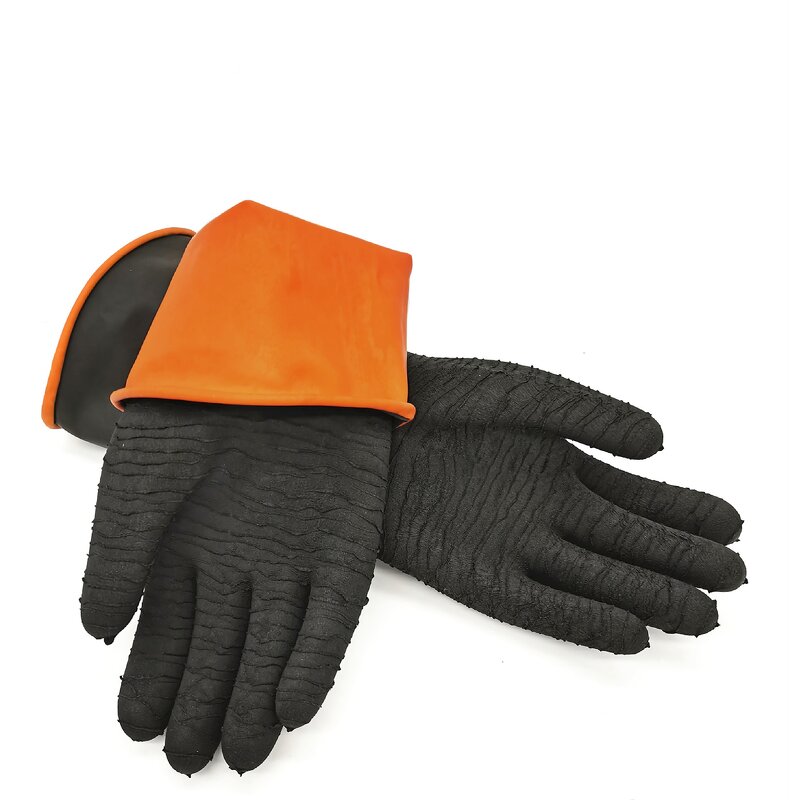 Industrial Latex Gloves Manufacturer - Thickened Reusable Waterproof Acid Alkali Resistant Anti-slip Wear-resistant