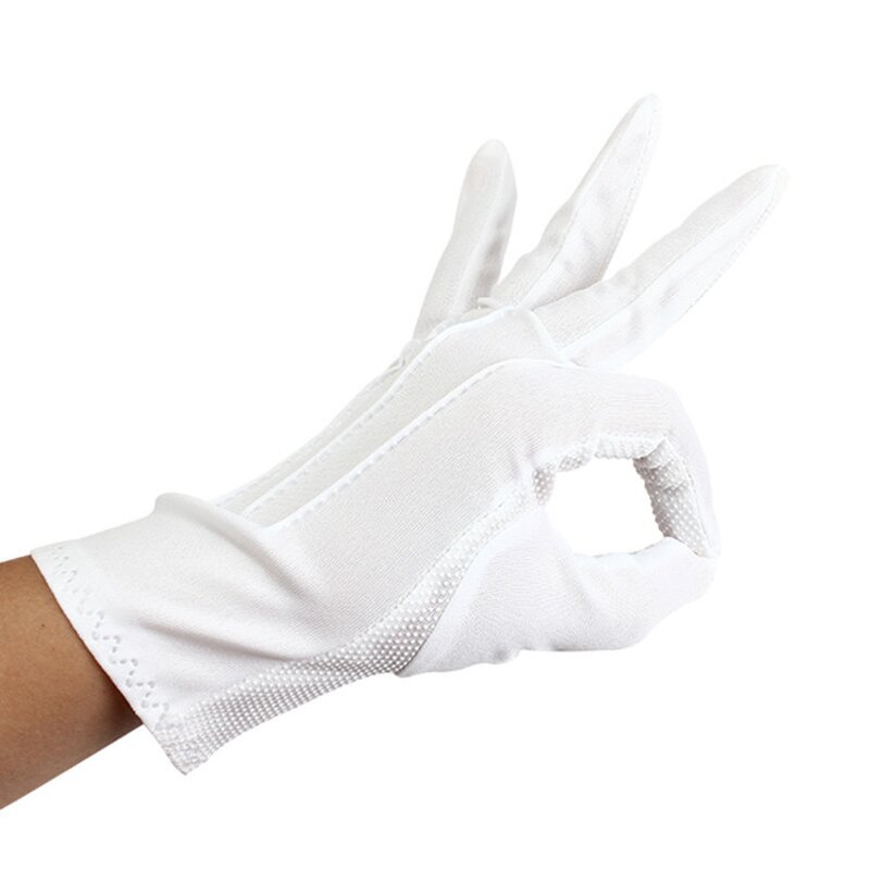 Gloves Manufacturer - Pure Cotton Non-slip Beads Etiquette Play Labor Anti-cutting Breathable Spring Autumn