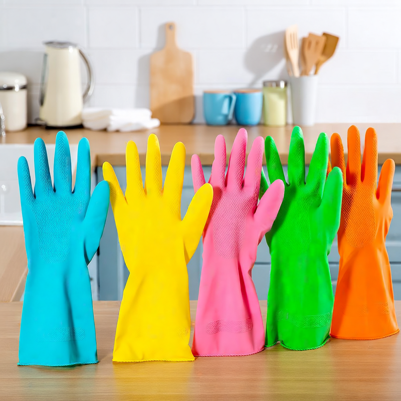 Household Gloves Manufacturer - Reusable Waterproof Medium Thickness Durable Non-slip for Cleaning Kitchen Laundry