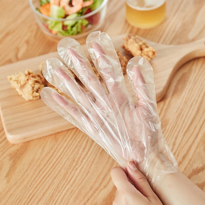 Disposable PE Gloves Manufacturer - Commercial Catering Film Takeaway Thickened Cleaning Home Food Grade All Seasons