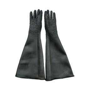 Industrial Latex Gloves Manufacturer - Heavy Duty Black Palm Anti-slip Granules Chemical Resistant Acid Alkali Resistant