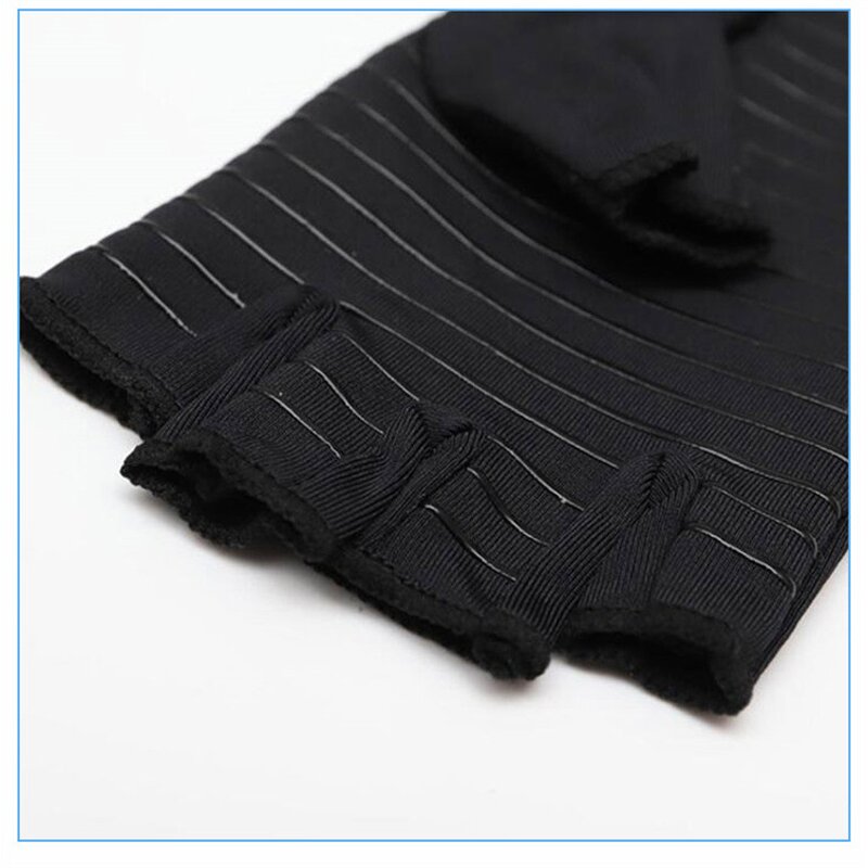 Compression Gloves Manufacturer - Half-finger Rehabilitation Striped Protective Touch Screen Pressure Joints Odour-proof