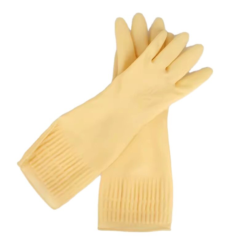 Dishwashing Gloves Manufacturer - Latex Reusable Waterproof Cow Tendon Thick 38cm Lengthened for Laundry Women