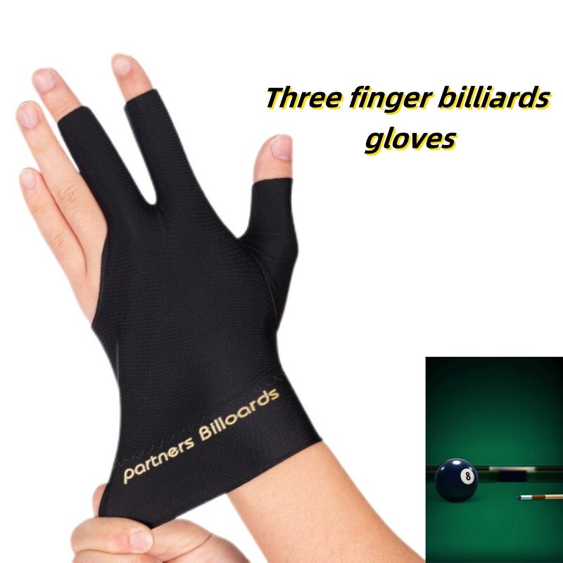 Billiards Gloves Manufacturer - Hot Selling Three Finger Spandex Elastic Wear-resistant