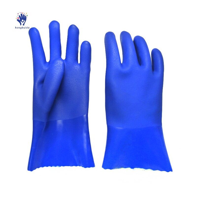 Labor Protection Gloves Manufacturer - PVC Thickened Oil Acid Alkali Resistant Waterproof Wear-resistant Non-slip
