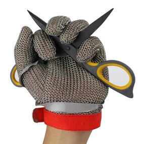 Steel Ring Gloves Manufacturer - Labor Protection Level 5 Anti-cutting Stainless Steel Mechanical Saw Bone