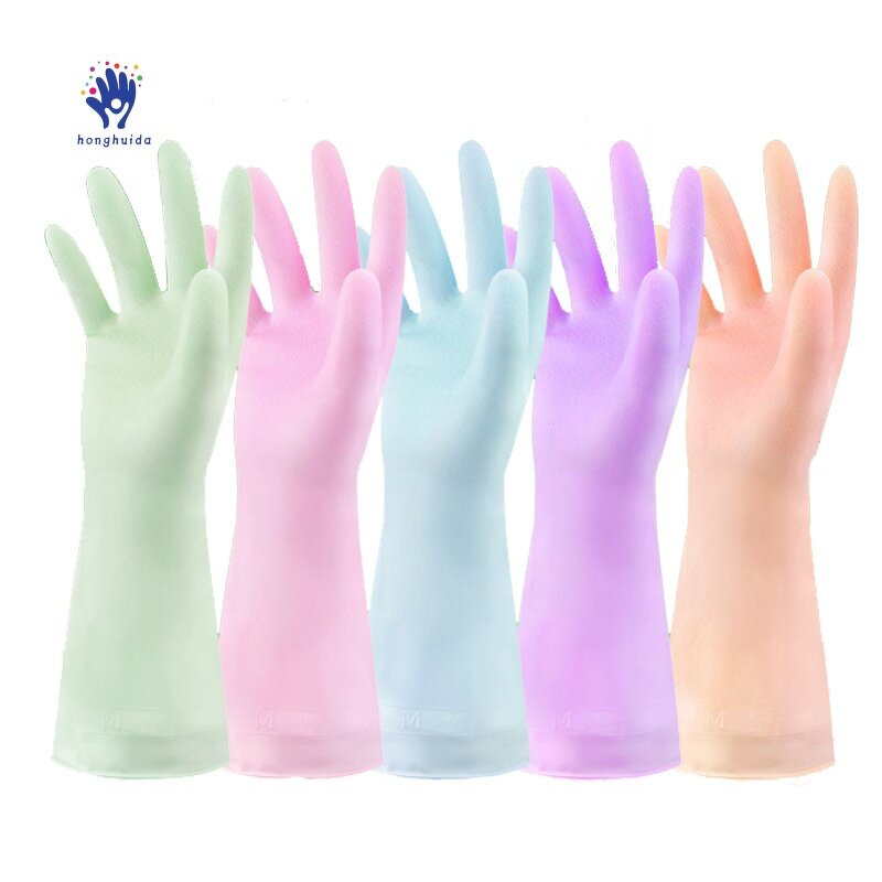 Dishwashing Gloves Manufacturer - PVC Household Cleaning Waterproof Non-slip Durable Kitchen
