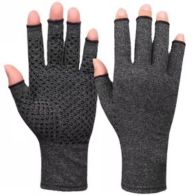 Pressure Gloves Manufacturer - Best Selling Grey Half-Finger Household for Sports Fitness Training Cycling Joint Care