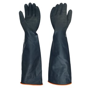 Industrial Latex Gloves Manufacturer - 35 45 55Cm Long Sleeve Natural Rubber Acid Alkali Resistant Wrinkling