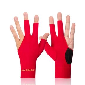Billiards Gloves Manufacturer - Half Finger with Exposed Fingers Polyester Non-slip Breathable Durable 20cm