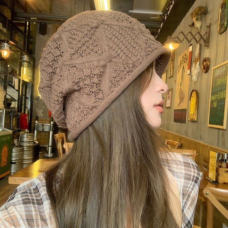 Winter Hat Manufacturer - Hooded Women's Autumn and Winter Warm Toe Cap Small Face Knitted Windproof and Cold Proof