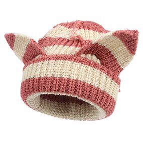 Knitted Hat Manufacturer - Fashion Adult Women's Devil Ear Thickened Full Acrylic Hot Selling Export Digital Printing