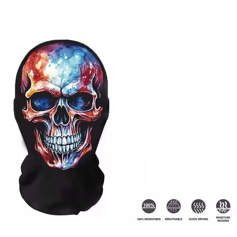 Balaclava Hat Manufacturer - Halloween Full Face Skull Mask Funny Mesh Printed for Sports Available in Store