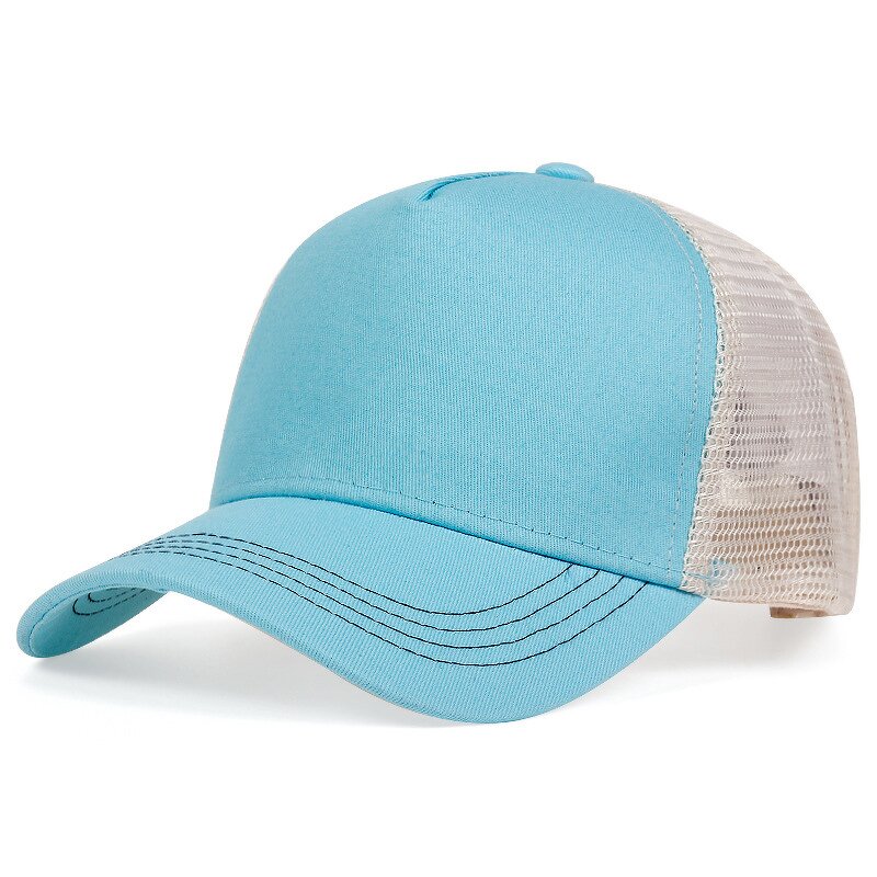 Trucker Hat Manufacturer - Wholesale High Quality Blank 5 Panel Polyester Mesh Custom Embroidery for Man and Woman