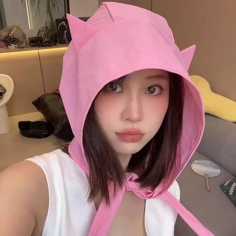 Bucket Hat Manufacturer - Cute Cat Ears with Quick-Drying Straps Thin Ear Protection for Students Fishermen Sun Protective