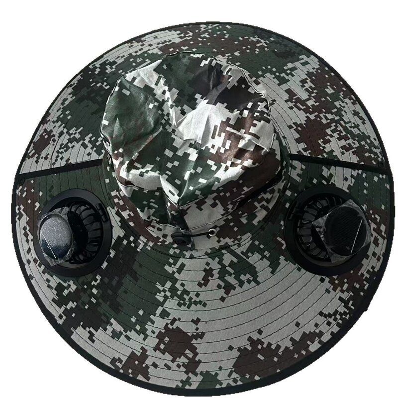 Fisherman Hat Manufacturer - High Wind Power Sun Protection Solar-powered Long-Enduring Fan Quick Drying Male