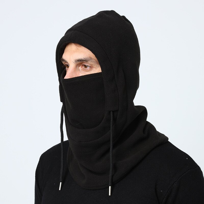 Balaclava Hat Manufacturer - Winter Warm One-Piece Polar Fleece with Scarf Hoodie Style for Sports Image